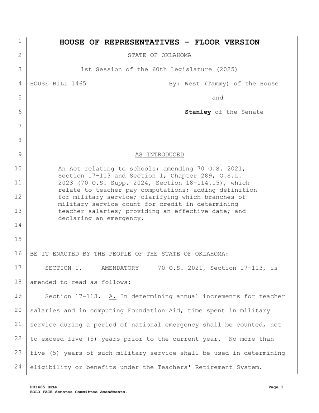 Oklahoma teachers to receive salary increases under HB1465 effective July 2025