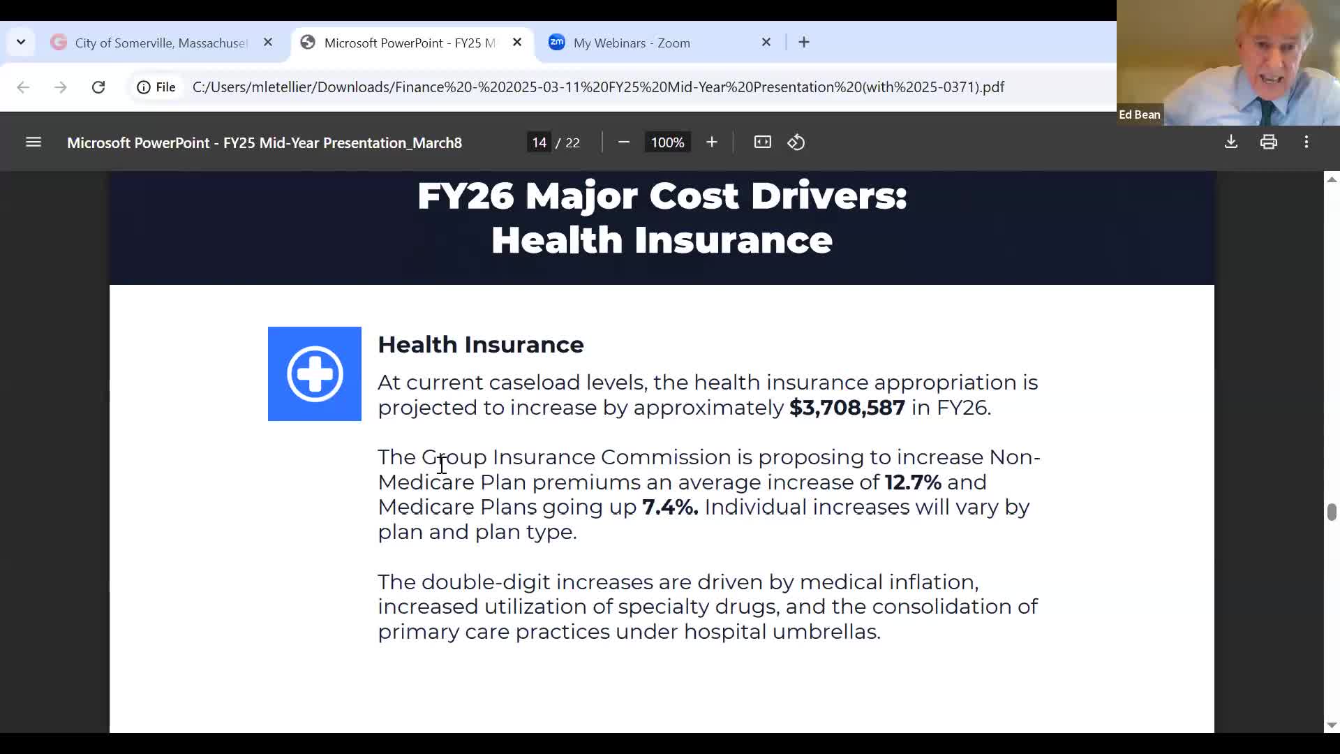 City Council addresses $3.7M increase in health insurance and budget concerns