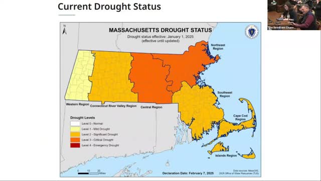 Public works briefs Select Board on possible state‑required outdoor water restrictions; delegation motion withdrawn