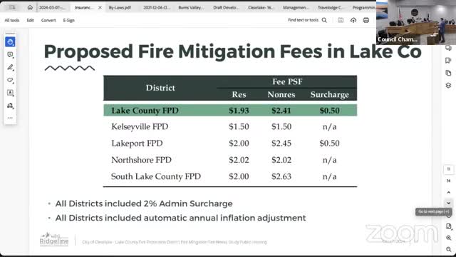 Lake County sets new fire protection fees for residential and nonresidential developments