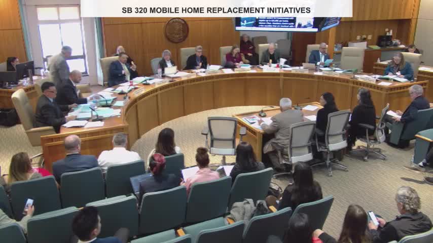 Committee advances funding request to expand mobile-home replacement and senior home repair program