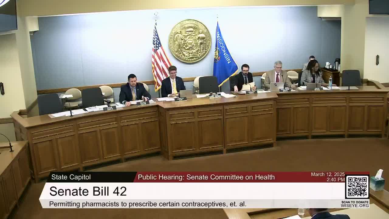 Wisconsin Senate Bill 42 allows pharmacists to prescribe contraceptives to women over 18