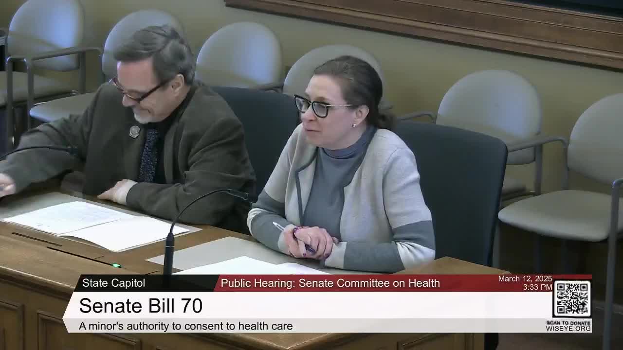 Committee hears support for bill allowing unaccompanied minors to consent to medically necessary care