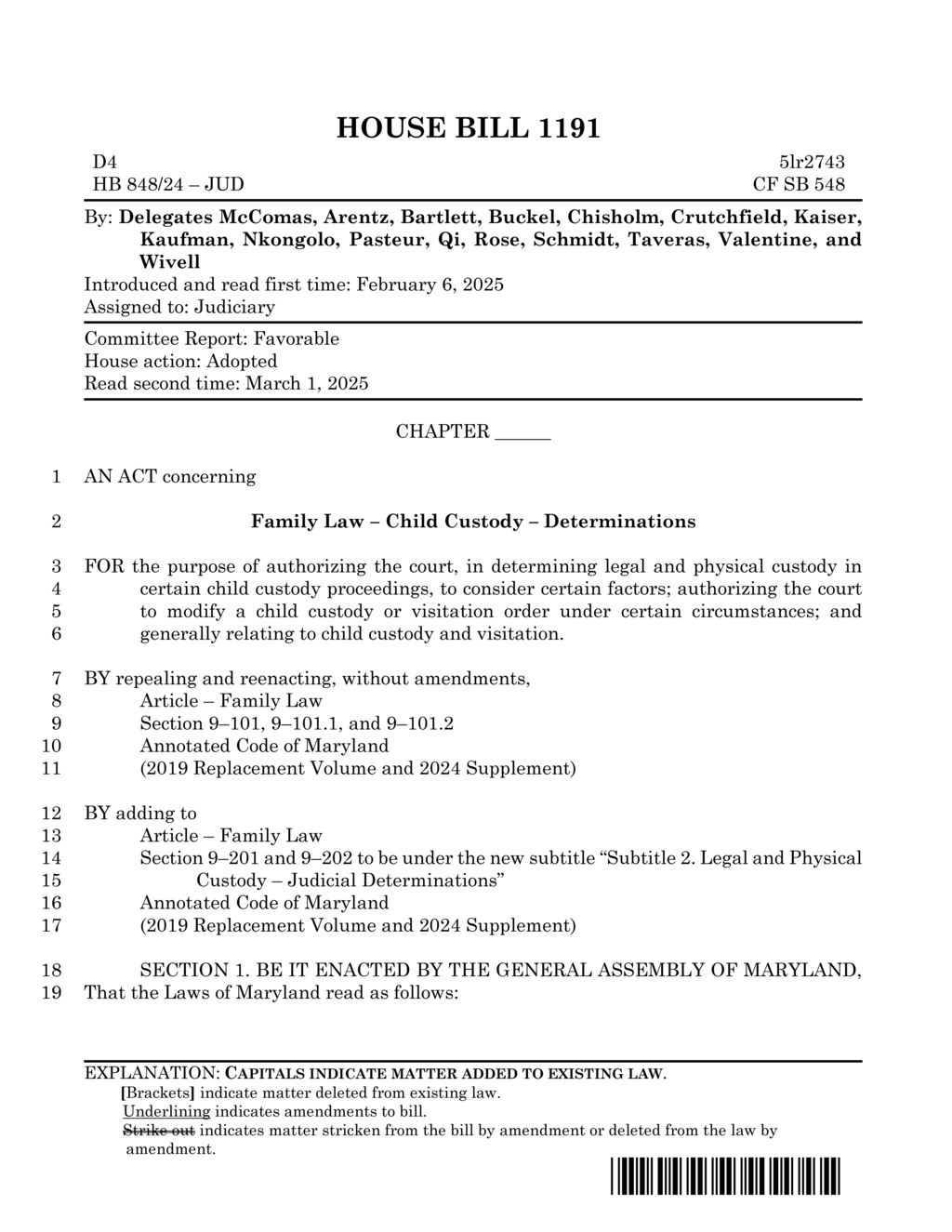 Maryland House Bill 1191 targets child custody amid abuse allegations