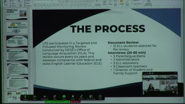 Longmeadow Public Schools ELL program undergoes comprehensive review by DESE auditor