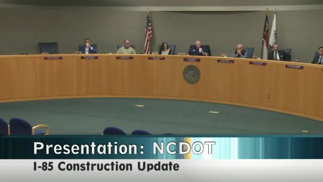 Deputy Engineer Gurley outlines I-85 widening project in Gaston County