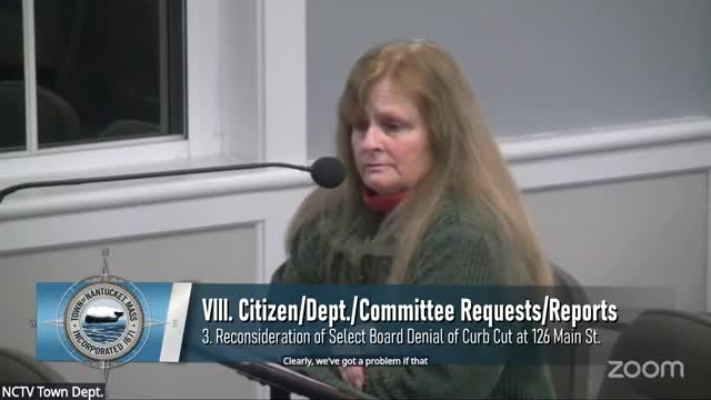 Board denies curb cut request for 126 Main Street amid parking concerns