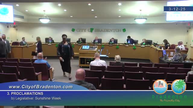 Mayor Gene Brown proclaims Sunshine Week for transparency in Bradenton government