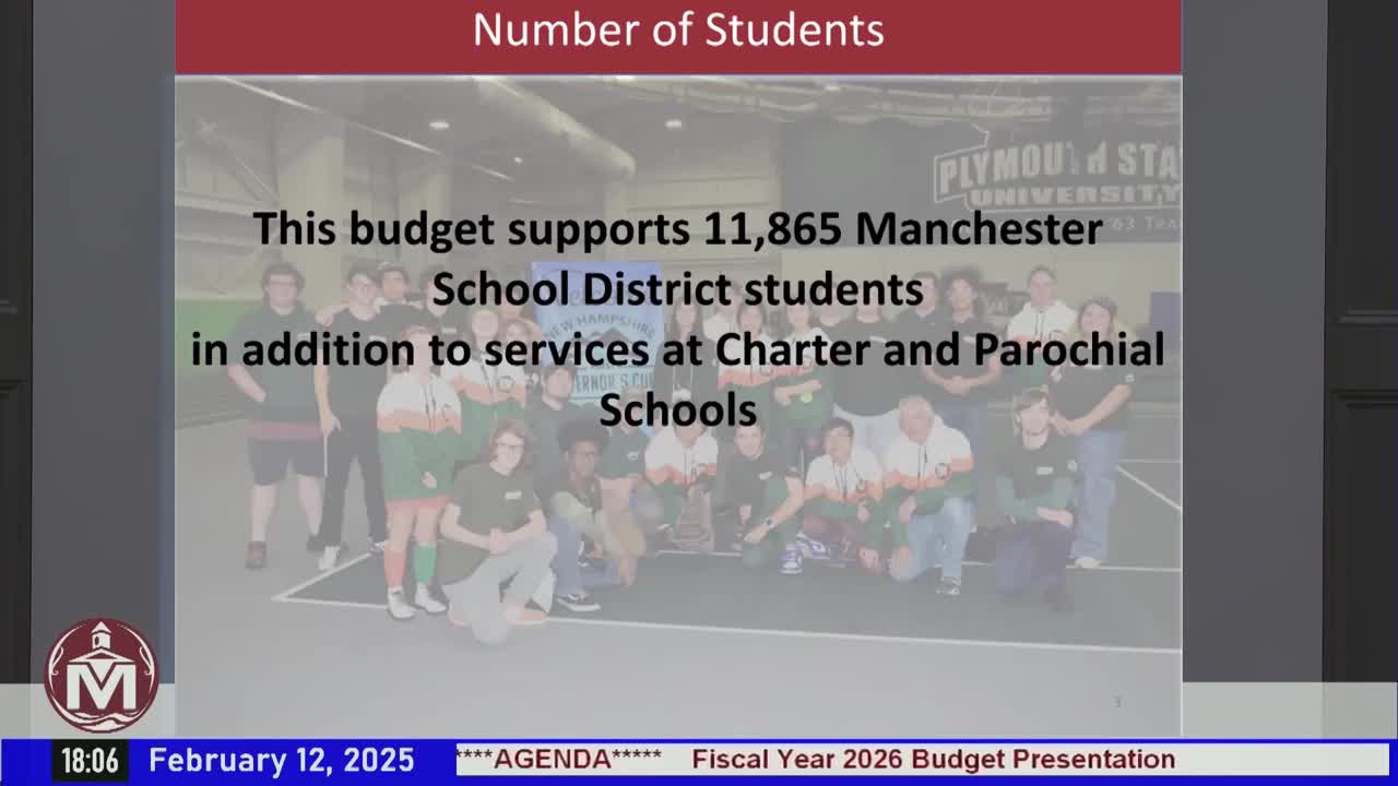 Manchester School District presents budget with focus on class size and teacher salaries