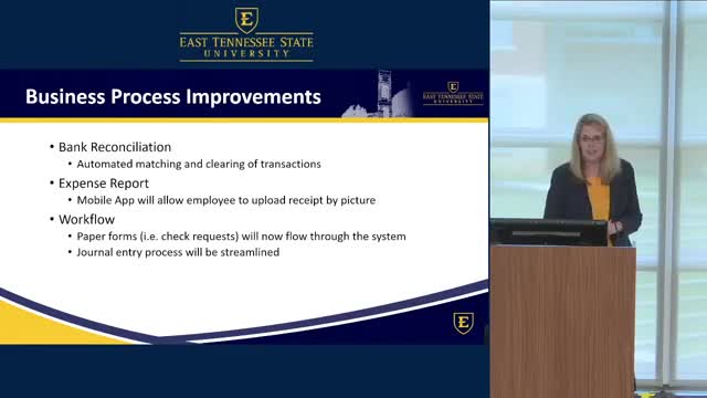 ETSU implements new financial system to streamline budget and HR processes