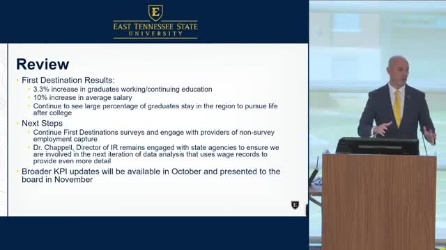 Doctor Nolan highlights historic enrollment growth and strategic goals at university board meeting