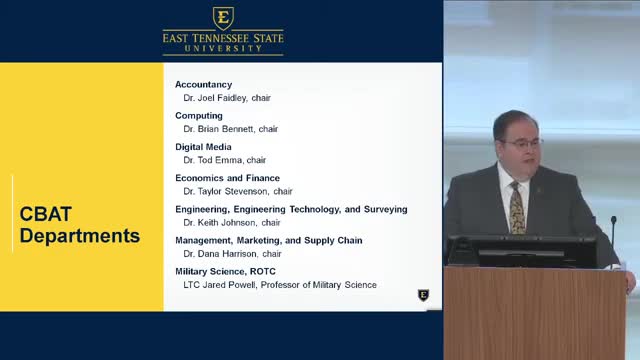ETSU's College of Business and Technology reports record enrollment and new academic programs