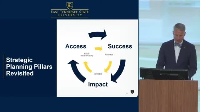 ETSU celebrates record enrollment and honors student trustee Trent White's achievements