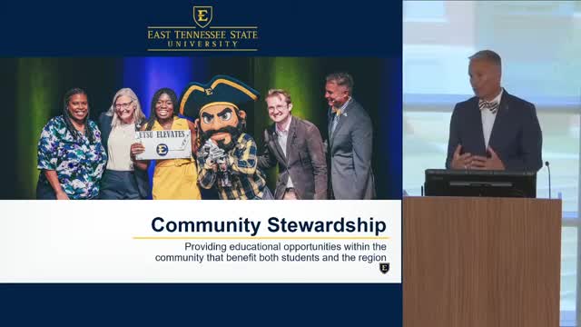 ETSU leaders promote campus improvements and higher education's impact on regional economy