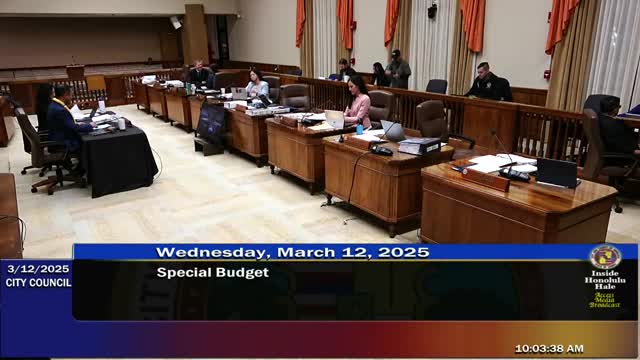 Honolulu Budget Committee reviews rail project funding with public testimonies