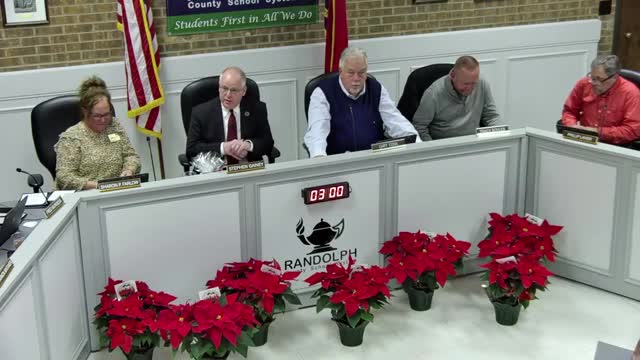 Randolph County School System celebrates student and employee achievements at December meeting