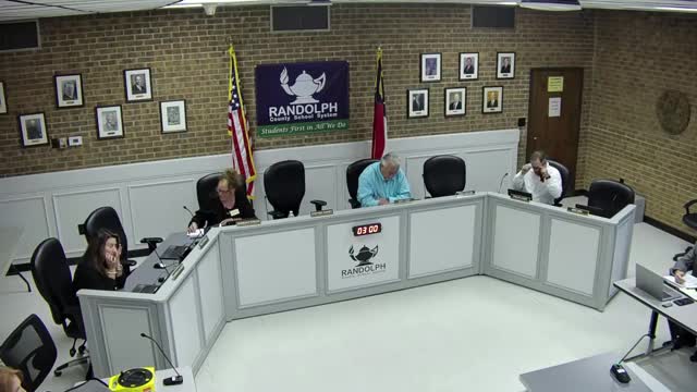 David Krause presents Randolph County School System Workforce Roadmap for students