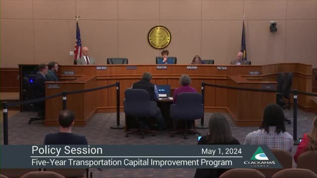 County Commissioner Savas questions funding distribution for road projects in Oregon