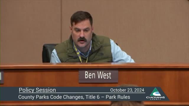 Clackamas County Commissioners advance new park rule changes through formal approval process