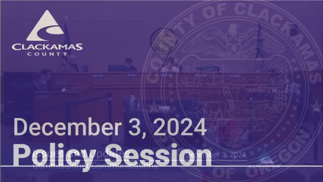 Clackamas County approves revised cost recovery and budget development policies