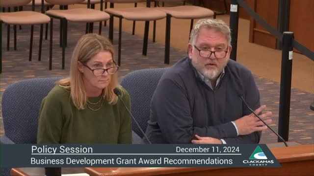 Clackamas County officials discuss job growth potential from business grants