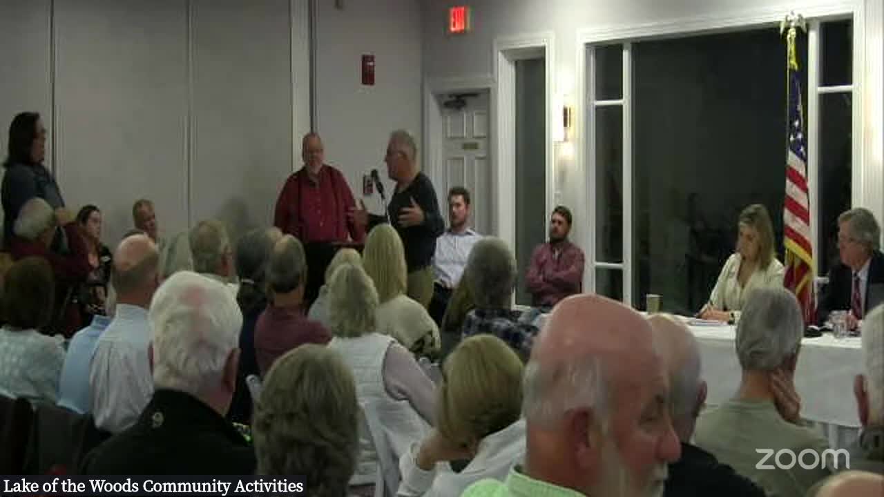 Lake Of The Woods residents express trust issues in water quality meeting