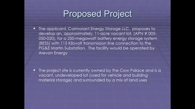 Cormoran Energy proposes Daly City battery storage project with planning commission review