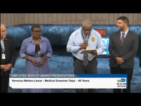 Colleagues celebrate Veronica Lamarr's 40 years of dedicated service at Miami Dade County