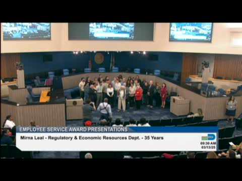 Leal honored with long service award for dedication in public service