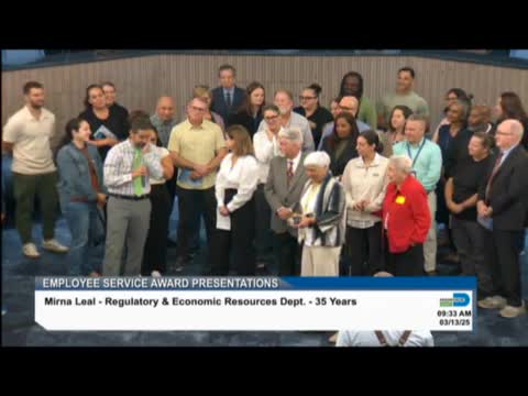 Durham honors Myrna for 37 years of dedicated environmental service