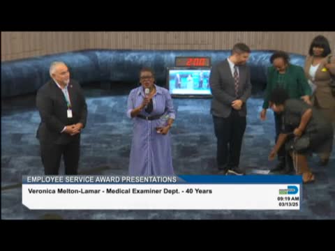 Medical Examiner Department celebrates Melton Lamar's 40 years of dedicated service