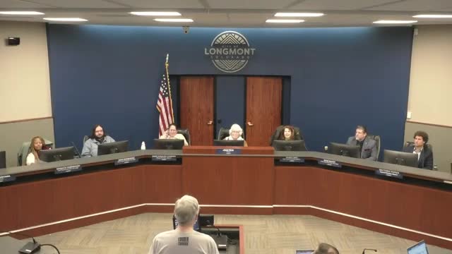 Resident Terry Moore critiques government funding strings at Longmont council meeting