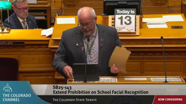 Colorado Senate debates balanced regulation of facial recognition technology in schools