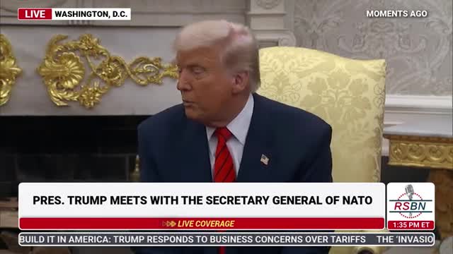 President addresses NATO funding and calls for Russia ceasefire agreement