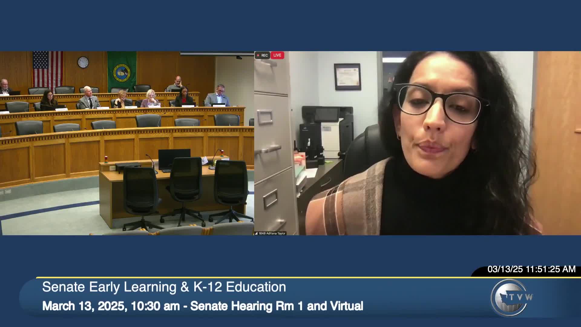 Perla Garcia advocates for early childhood education improvements at Washington committee meeting