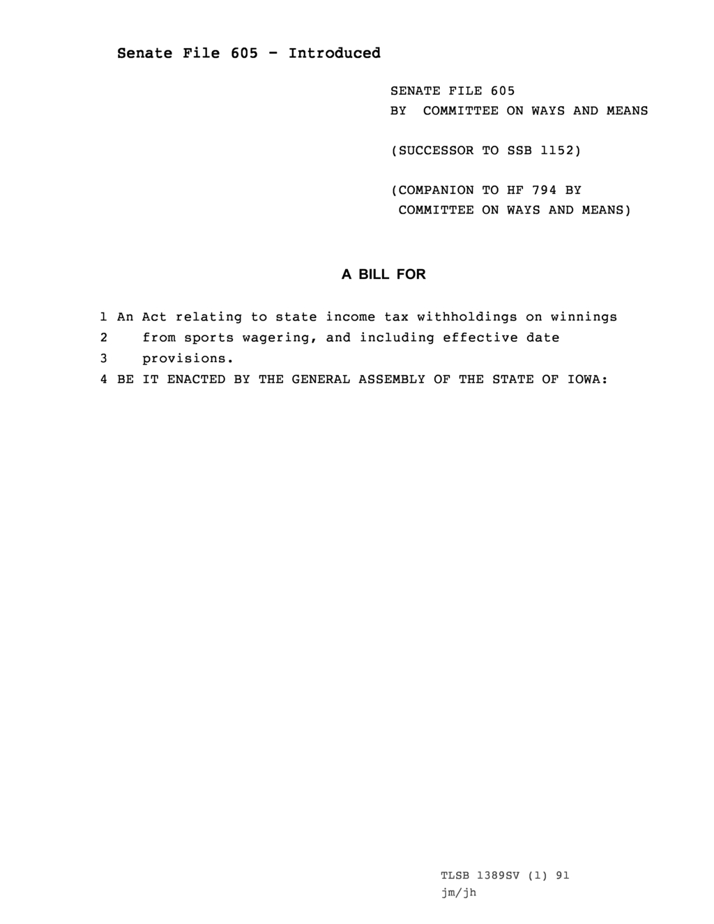 Iowa bill mandates tax withholding on sports wagering winnings starting January 2026