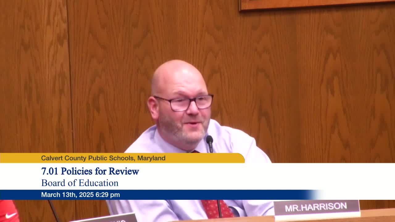 Calvert County Board addresses school vandalism and highlights student accomplishments
