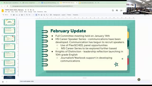Thrive committee expands FlexiScheduler and readies career speaker series
