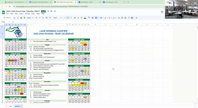 Lake Norman Charter board approves 2025–26 school calendar