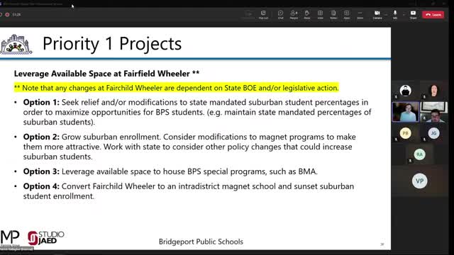 Bridgeport explores options for Fairchild Wheeler's enrollment and aquaculture program