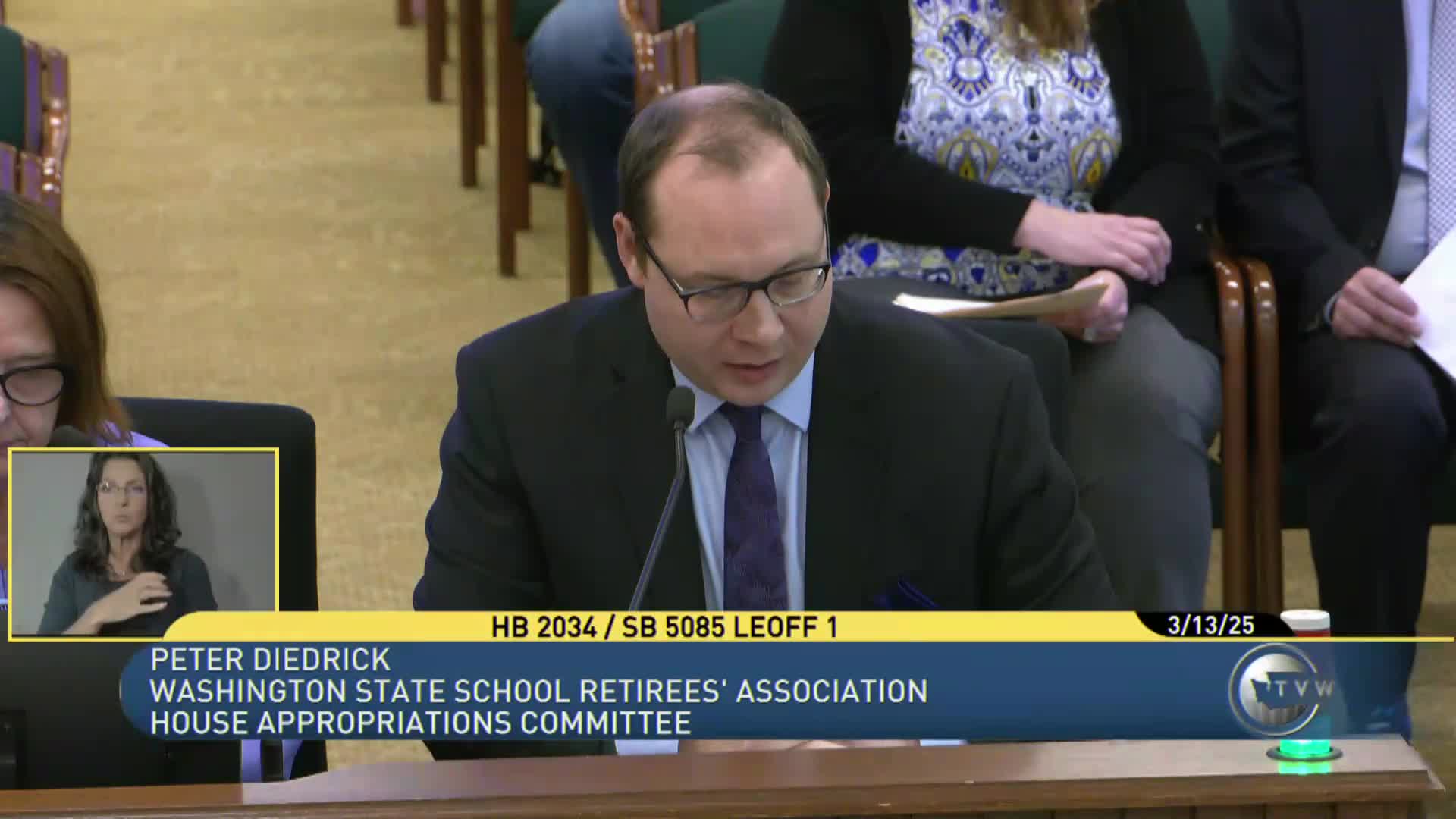 Joyce Wells advocates for retirees at Senate hearing on pension surplus relief