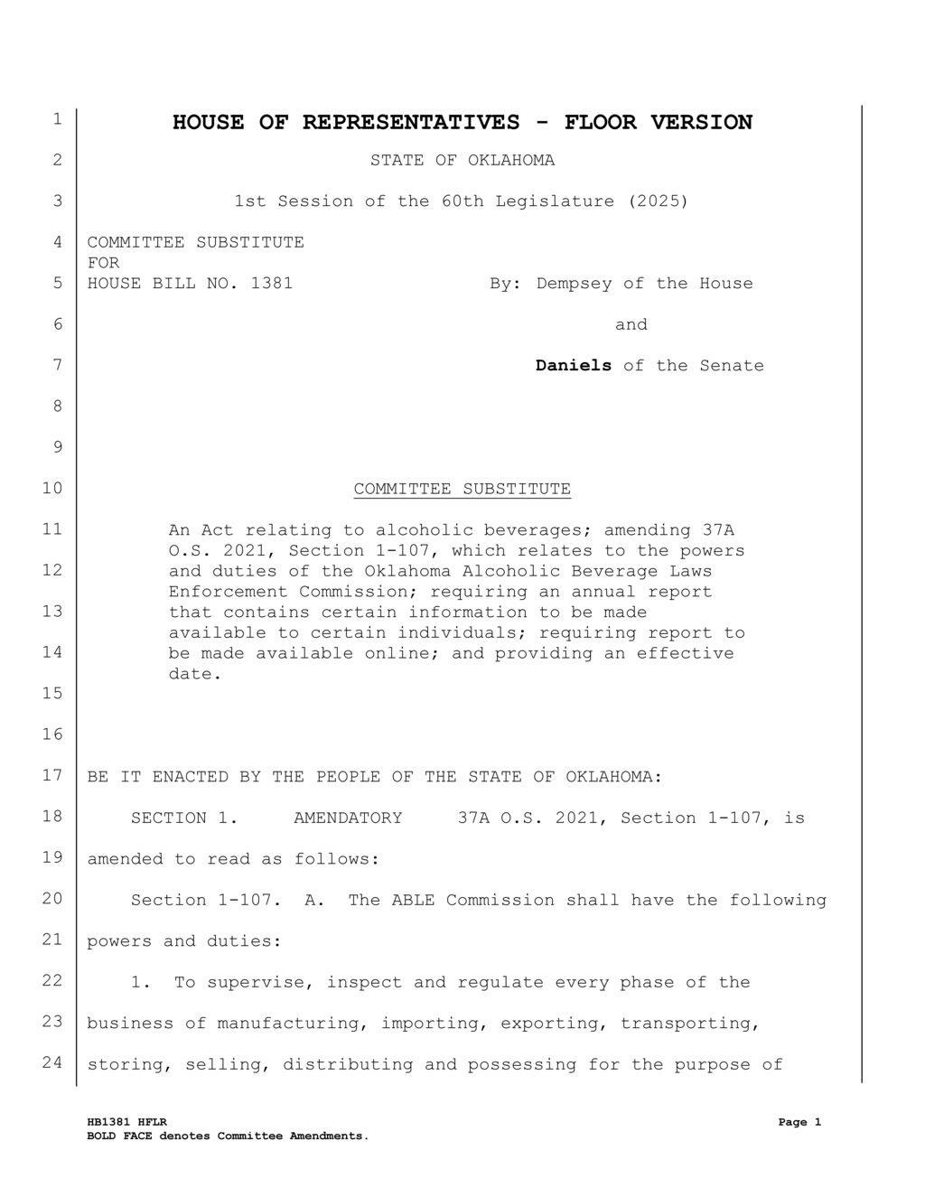 ABLE Commission sets new regulations for alcoholic beverage retail sales in Oklahoma