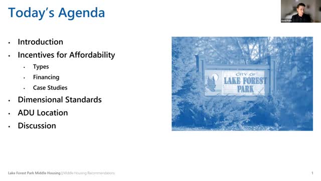 Lake Forest Park explores affordable housing incentives and updates building codes