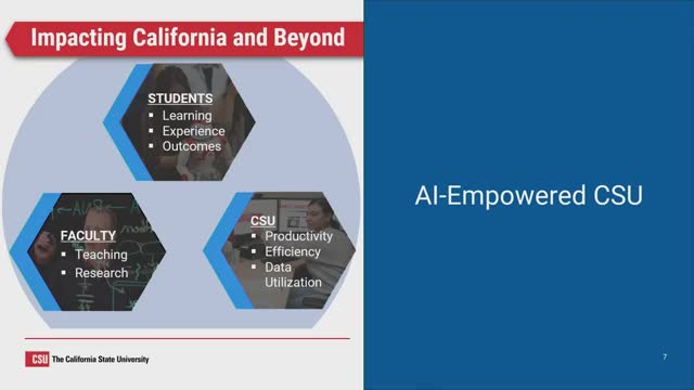 CSU and California partners launch AI workforce acceleration board for students and industry