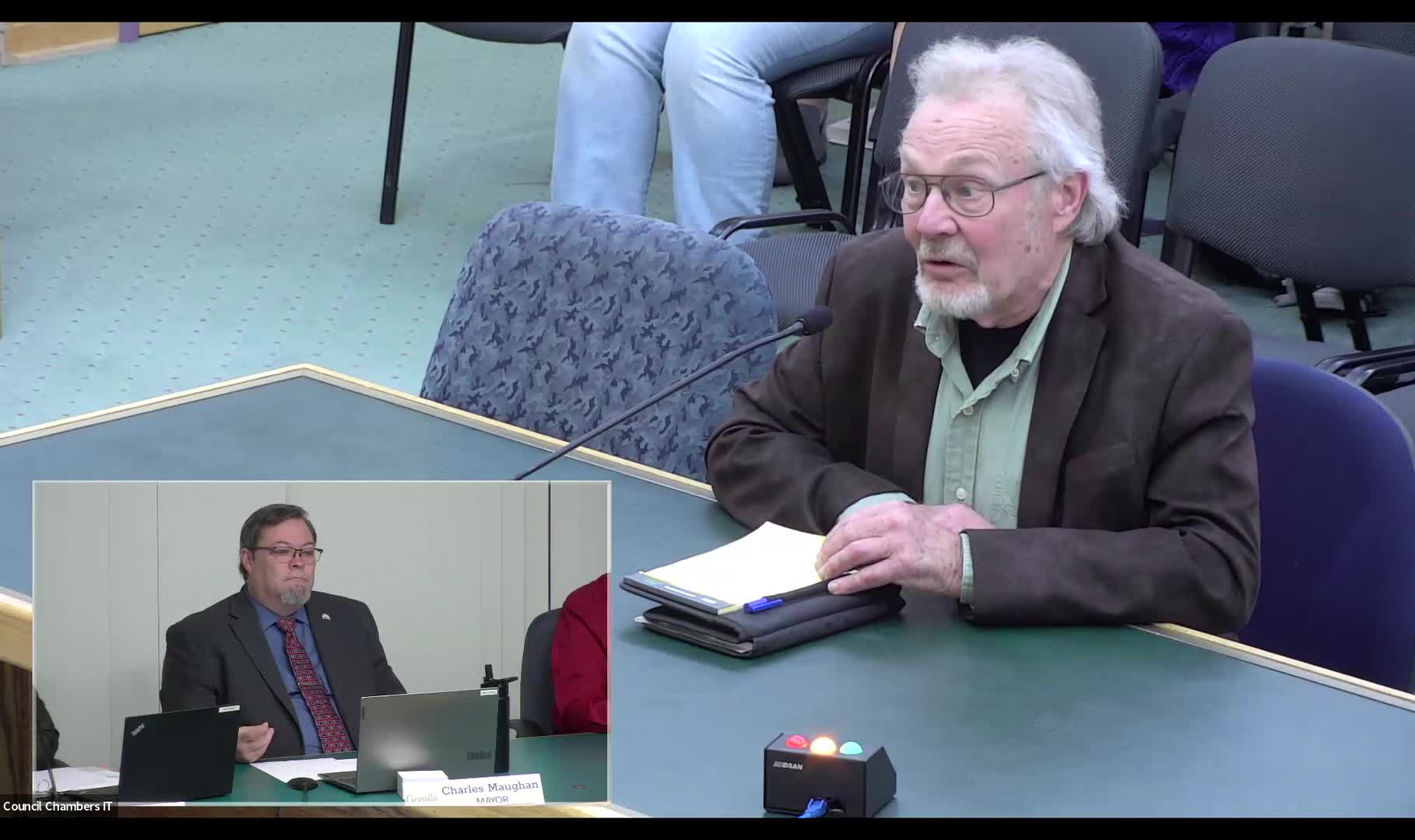 Wendy Byrne questions Corvallis council on Civic Campus design timeline and community feedback