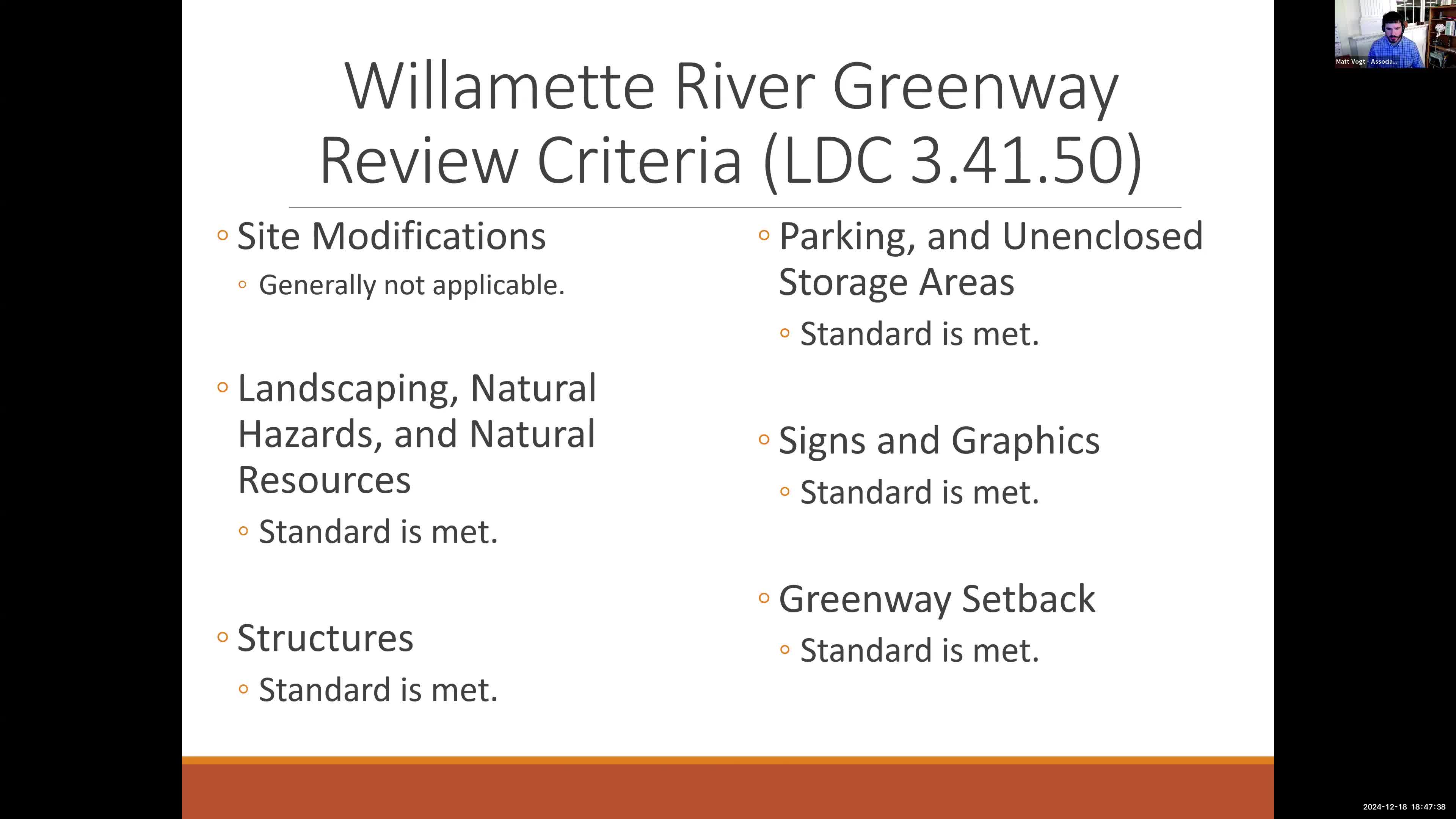 Commission approves Willamette River Greenway development with conditions