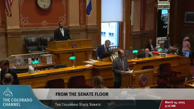 Senator Mark Daly honored in Colorado Senate for Irish unity advocacy