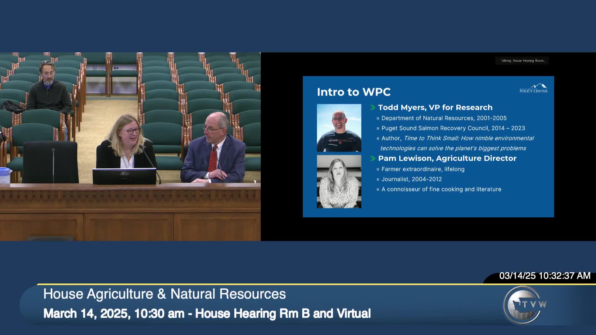 Panel to House Agriculture and Natural Resources Committee urges focus on farm sustainability, water access and food security