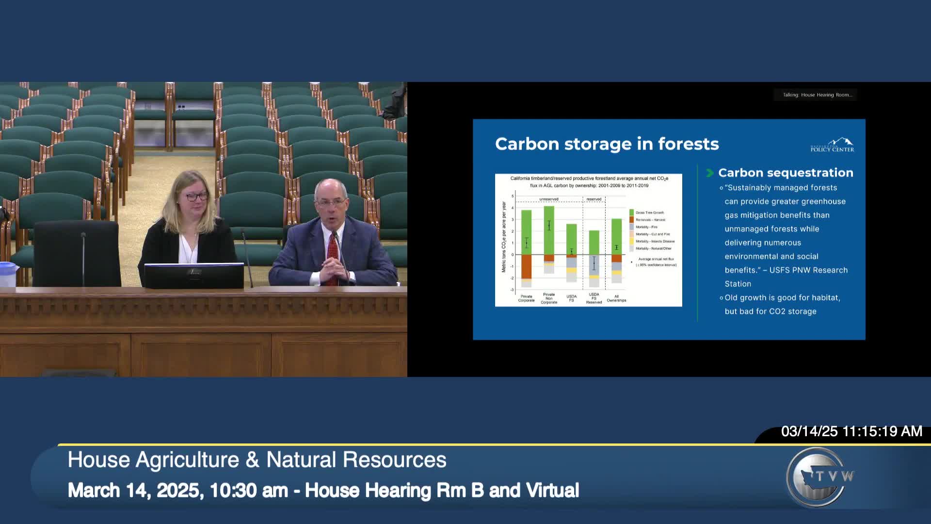 Forest stewardship plan emphasizes carbon sequestration benefits and sustainable management