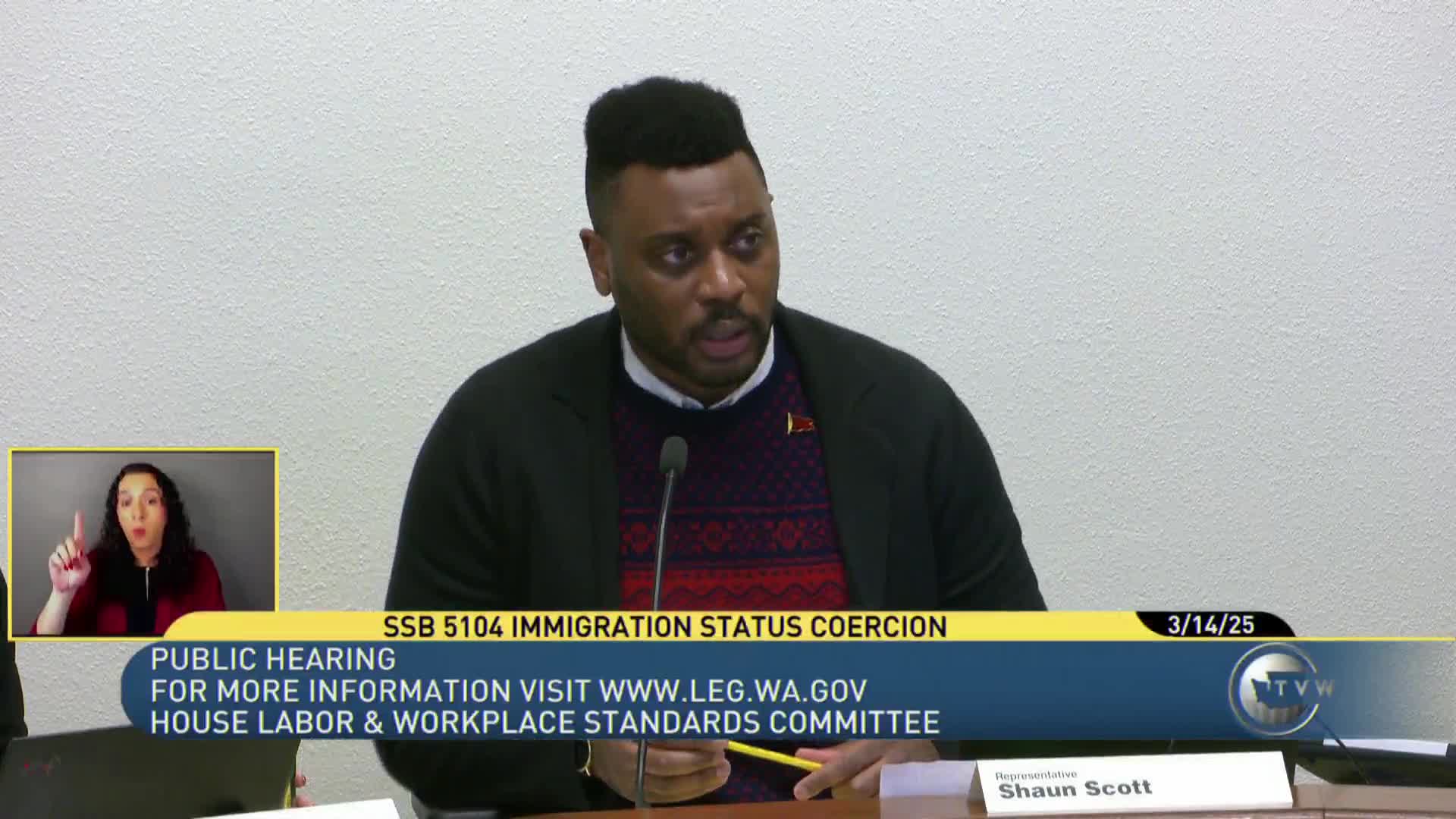 Committee hears bill to ban employer coercion based on immigration status and add penalties